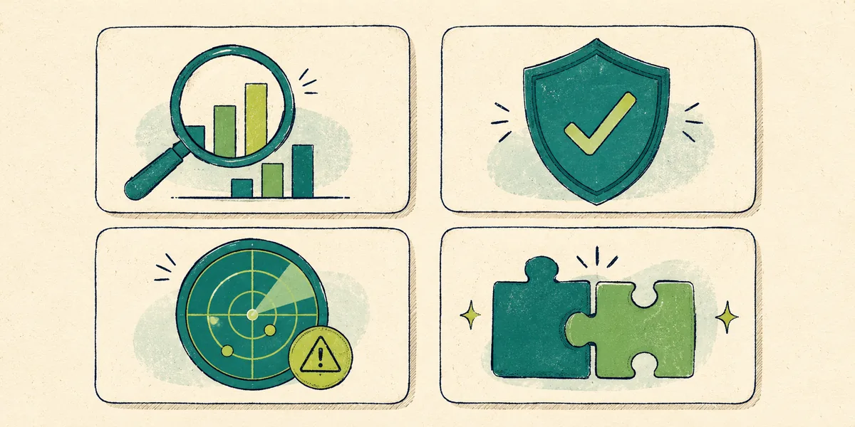 Dört beceri alanı: Analyze Risk, Mitigate Risk, Detect Attacks ve Collaborate